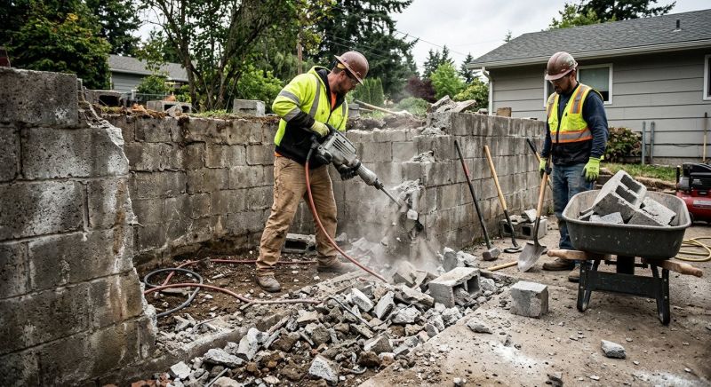 Concrete Wall Demolition Service